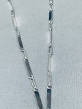 Maiden Of Turquoise Native American Navajo Inlay Sterling Silver Kachina Necklace-Nativo Arts