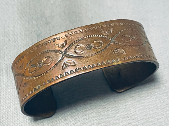 Sensational Vintage Native American Navajo Copper Bracelet-Nativo Arts