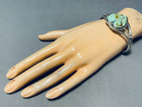 I Heart Turquoise Native American Navajo Sterling Silver Green Bracelet Cuff-Nativo Arts