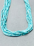 Gorgeous And Intricate Vintage Native American Navajo Turquoise Heishi Sterling Silver Necklace-Nativo Arts