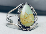 Moss Jasper Vintage Native American Navajo Sterling Silver Bracelet-Nativo Arts