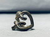 Most Unique Vintage Native American Navajo Sterling Silver Hearts Ring-Nativo Arts