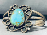 Native American Remarkable Vintage Royston Turquoise Sterling Silver Bracelet-Nativo Arts