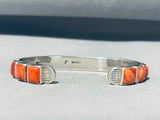 Fed Jimenez Spiny Oyster Sterling Silver Bracelet Cuff-Nativo Arts