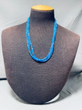 Absolutely Fab!! Native American Navajo Denim Lapis Sterling Silver Necklace-Nativo Arts
