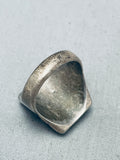 Tremendous Vintage Native American Navajo Morenci Turquoise Sterling Silver Ring-Nativo Arts