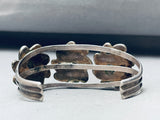 Gorgeous Vintage Native American Navajo Sterling Silver Abalone Bracelet Cuff Old-Nativo Arts