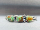 Rare Vintage Native American Navajo Royston Turquoise Sterling Silver Bracelet-Nativo Arts