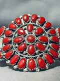 Stunning Vintage Native American Navajo Cluster Sterling Silver Teardrop Bracelet-Nativo Arts