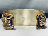 Majestic Vintage Native American Navajo Royston Turquoise Sterling Silver 12ktgf Bracelet-Nativo Arts