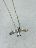 Flying Bird Vintage Native American Navajo Sterling Silver Necklace-Nativo Arts