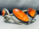 Gary Sanchez Vintage Native American Navajo Contemporist Shell Sterling Silver Bracelet-Nativo Arts