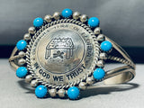 Seminole Tribe!!!! Very Rare Vintage Turquoise Sterling Silver Bracelet-Nativo Arts