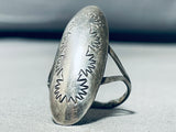 Highly Detailed Vintage Native American Navajo Sterling Silver Ring-Nativo Arts
