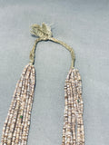 Native American Traditional Vintage Santo Domingo Turquoise Shell Necklace-Nativo Arts