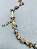 Incredible Vintage Native American Navajo Animal Sterling Silver Brown Stone Necklace-Nativo Arts