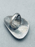 Sturdy 19 Grams Vintage Native American Navajo Triangle Turquoise Sterling Silver Ring Old-Nativo Arts