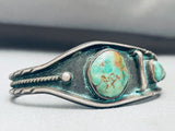 Rare Vintage Native American Navajo Royston Turquoise Sterling Silver Bracelet-Nativo Arts