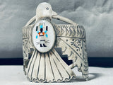 The Best Native American Navajo Turquoise Thunderbird Sterling Silver Bracelet-Nativo Arts