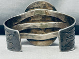 Mid Century Royston!! Vintage Native American Navajo Turquoise Sterling Silver Bracelet-Nativo Arts