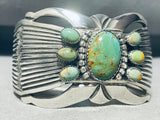 One Of The Finest Vintage Native American Navajo Royston Turquoise Sterling Silver Bracelet-Nativo Arts