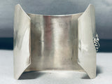 One Of The Best Vintage Native American Navajo Morenci Leaf Turquoise Sterling Silver Bracelet-Nativo Arts