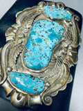 Native American The Best Vintage Navaj Turquoise Sterling Silver Ketoh Bracelet - 273 Grams-Nativo Arts