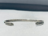 Impressive Vintage Native American Navajo 15 Blue Green Turquoise Sterling Silver Bracelet-Nativo Arts