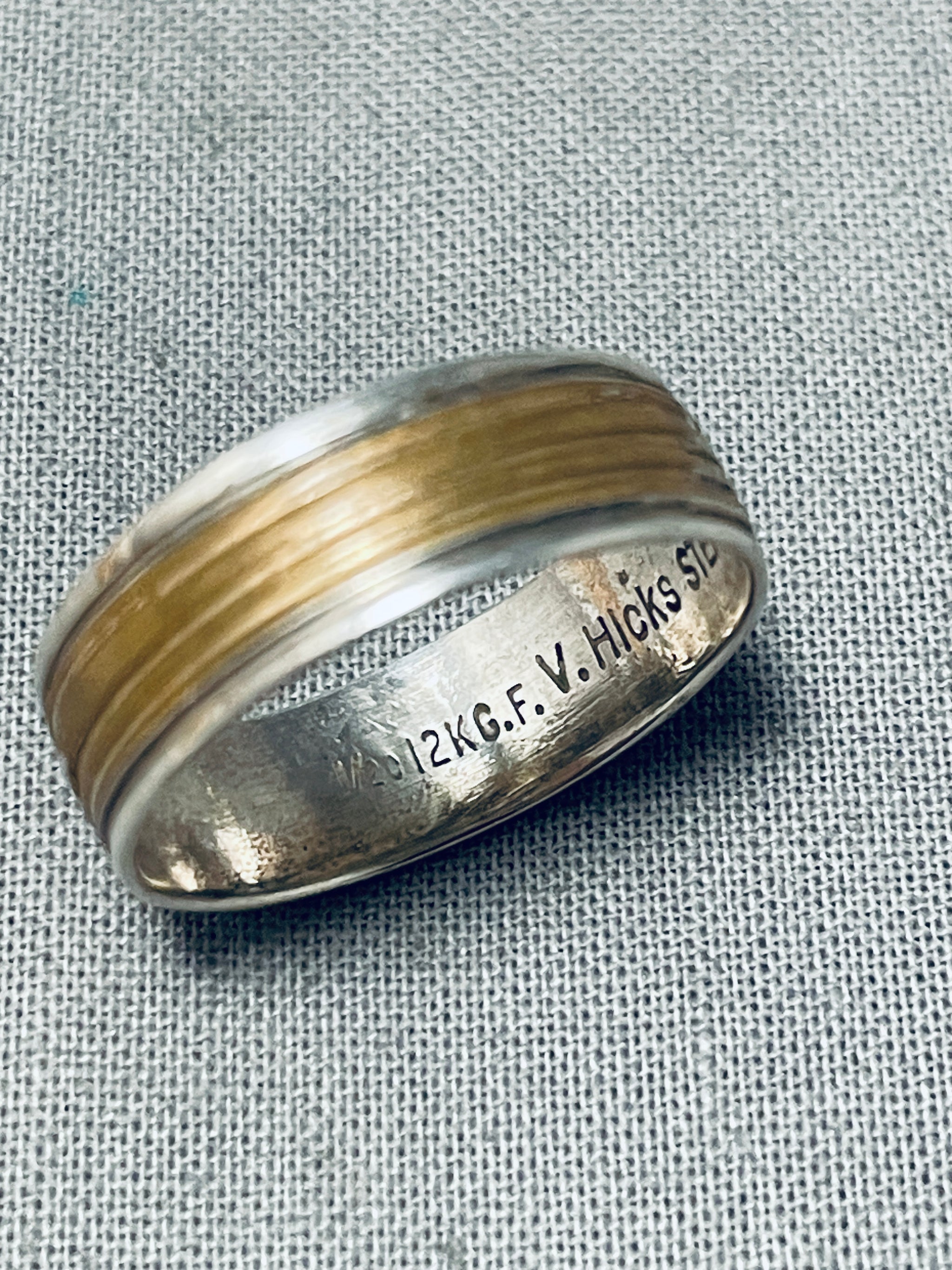 Incredible Vintage Native American Navajo Sterling Silver 12kgf