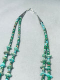 Important Vintage Santa Domingo Cerritos Turquoise Sterling Silver Necklace-Nativo Arts