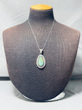Charming Vintage Native American Navajo Royston Turquoise Sterling Silver Necklace-Nativo Arts