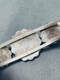 M Zunie Stunning Native American Zuni Sleeping Beauty Turquoise Sterling Silver Bracelet