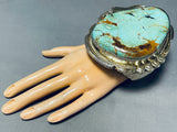 436 Grams!!! Best Vintage Native American Navajo Gold Sterling Silver Turquoise Bracelet-Nativo Arts