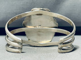 Important Sacred Bear Vintage Native American Navajo Sterlin Gsilver Gold Bracelet-Nativo Arts