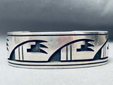 One Of The Best Vintage Hopi Wave Sterling Silver Bracelet-Nativo Arts