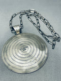 The Best Vintage Native American Navajo Hand Carved Micro Detail Sterling Silver Basket Necklace-Nativo Arts