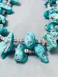 Ella Johnson Vintage Native American Navajo Turquoise Nugget Heishi Necklace Old-Nativo Arts