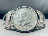 Exceptional Vintage Native American Navajo Sterling Silver Coin Bracelet-Nativo Arts