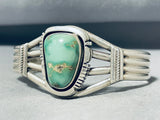 Amazing Vintage Signed Native American Navajo Damale Turquoise Sterling Silver Bracelet-Nativo Arts