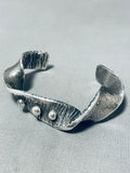 Gasp! Elevated Workmanship Hand Twisted Sterling Silver Vintage Native American Navajo Bracelet-Nativo Arts