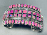 One Of The Most Unique Purple Opal Vintage Sterling Silver Bracelet-Nativo Arts