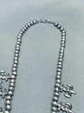 Gorgeous Vintage Native American Navajo Sterling Silver Naja Squahs Blossom Necklace-Nativo Arts