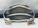 105 Gram Vintage Native American Navajo Midnight Lapis Sterling Silver Bracelet-Nativo Arts