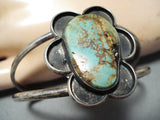 Exquisite Vintage Native American Navajo Royston Turquoise Sterling Silver Bracelet-Nativo Arts