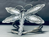 Vince John Platero Vintage Native American Navajo Sterling Silver Butterfly Bracelet!-Nativo Arts
