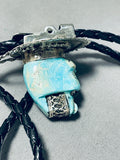 3d Bear Head Vintage Native American Navajo Sterling Silver Bolo Tie Old-Nativo Arts