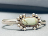 Rob Yellowhorse Vintage Native American Navajo Green Turquoise Sterling Silver Bracelet-Nativo Arts