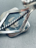 Davey Morgan Vintage Native American Navajo Royston Turquoise Sterling Silver Bracelet-Nativo Arts
