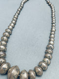 Rare Signed Vintage Native American Navajo Hand Tooled Sterling Silver Necklace-Nativo Arts