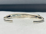 Jim Lee Vintage Native American Navajo 5 Kingman Turquoise Sterling Silver Bracelet-Nativo Arts